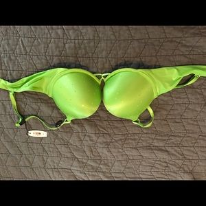 Victoria Secret Bombshell bra green sequins 36B